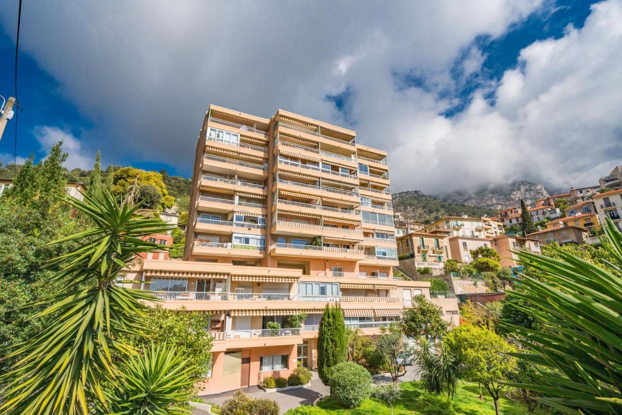 Baie De Monaco - Terrasse Vue Mer - Parking - Af 博索莱伊 外观 照片
