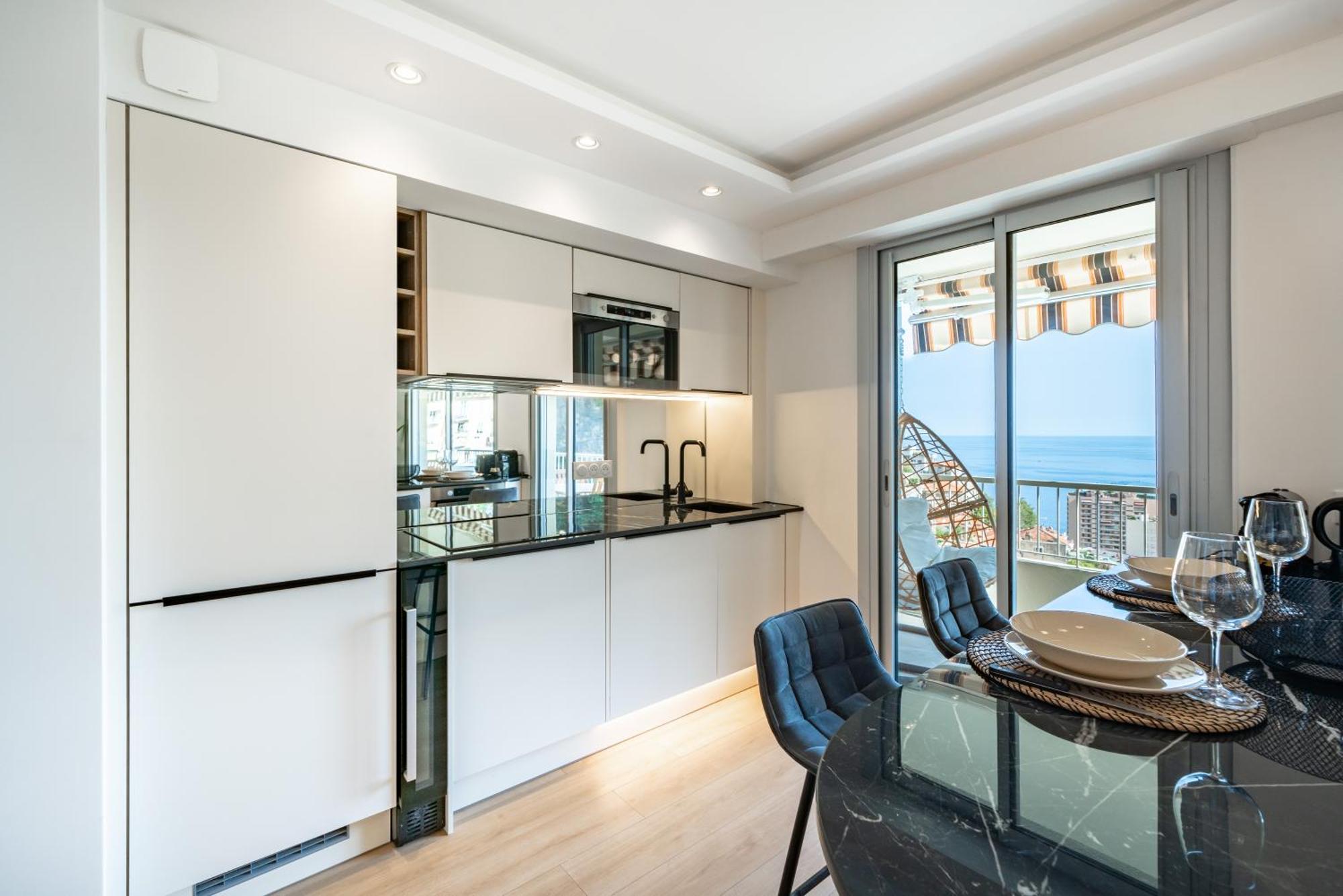 Baie De Monaco - Terrasse Vue Mer - Parking - Af 博索莱伊 外观 照片